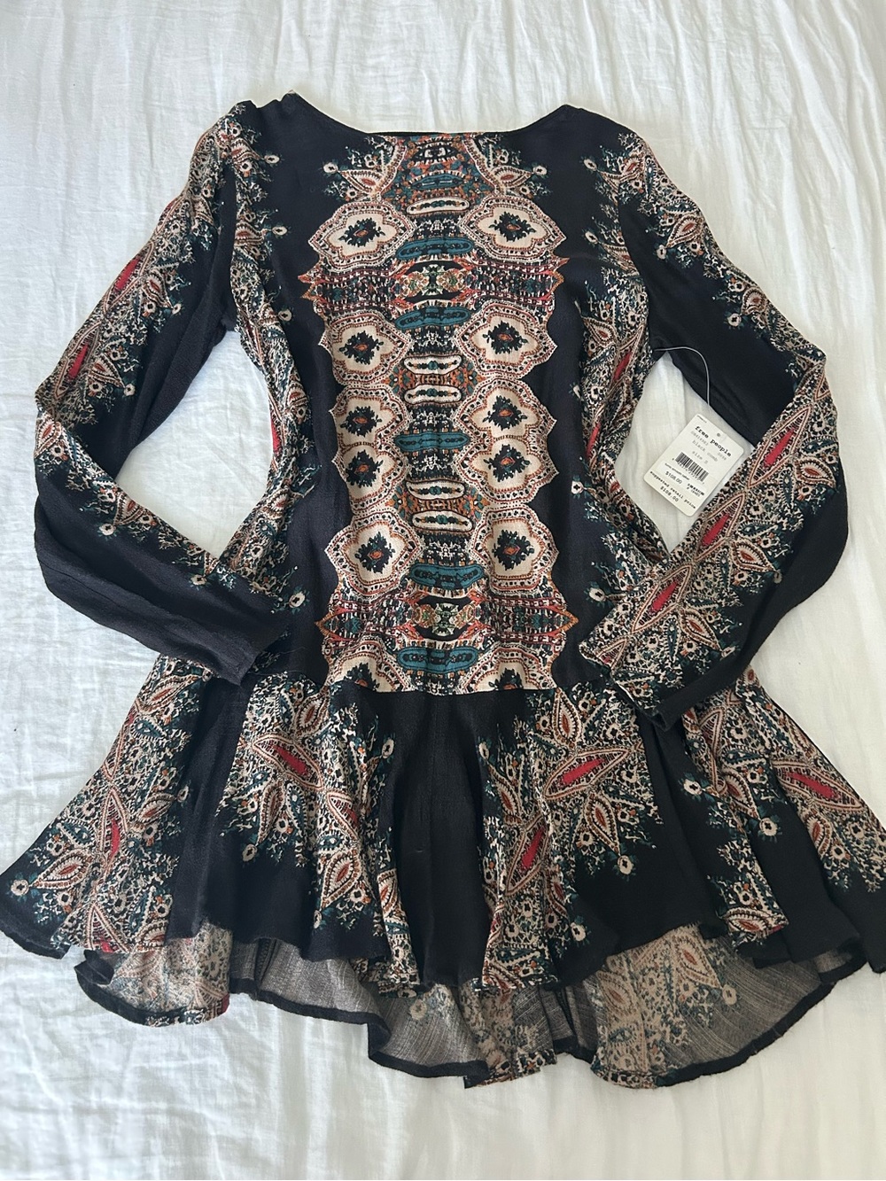 Free People Smooth Talker Tunic in Black Small